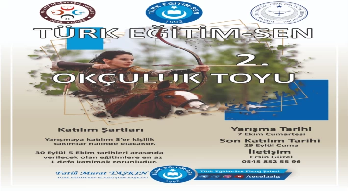 Elazığ’da 2. Okçuluk Toyu Düzenlenecek