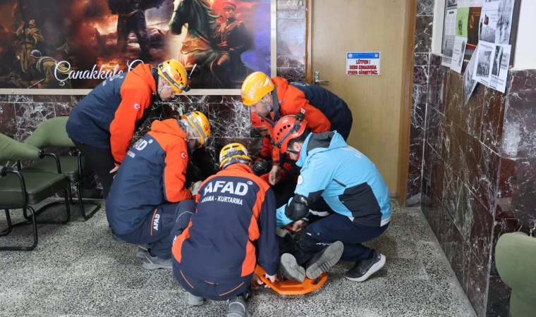 Elazığ’da Deprem Tatbikatı Yapıldı