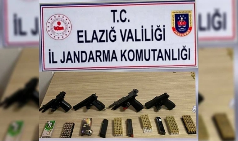 Elazığ'da 4 Ruhsatsız Silah Ele Geçirildi