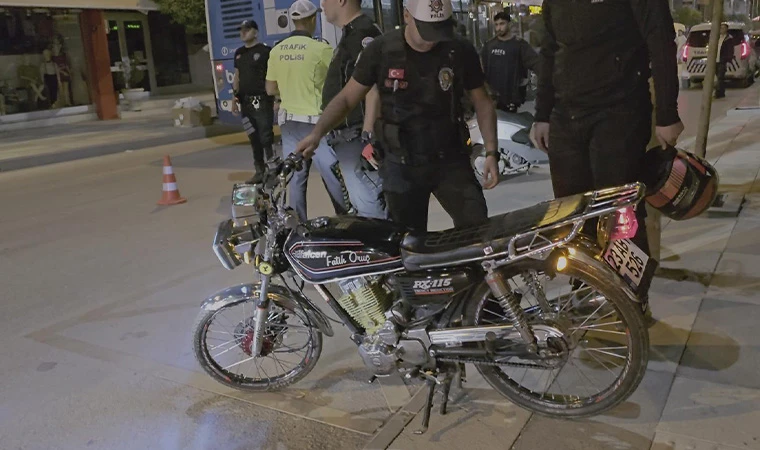 Elazığ'da Motosikletlilere Denetim 