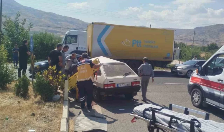 Elazığ’da Trafik Kazası 1 Yaralı