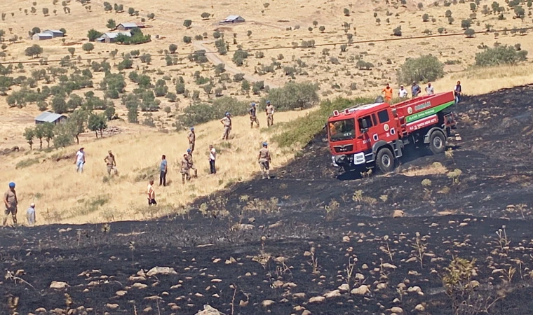 Karakoçan’da Otluk Alanda Yangın