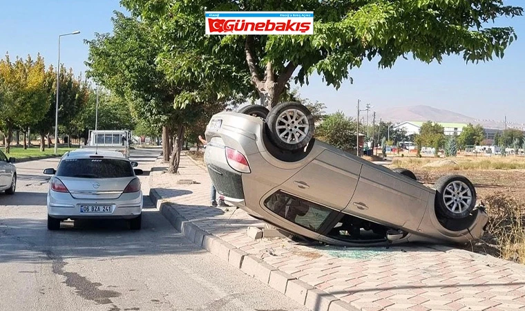 Elazığ’da Otomobil Takla Attı: 2 Yaralı