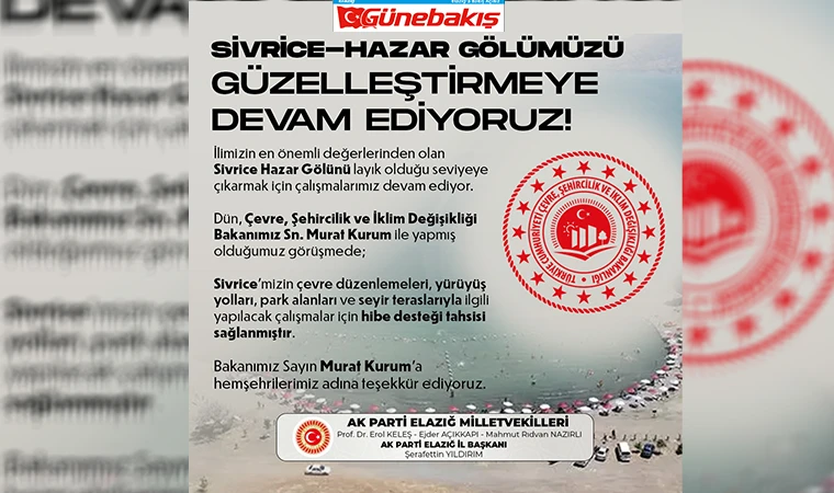 Sivrice İçin Bakanlıktan Hibe Desteği