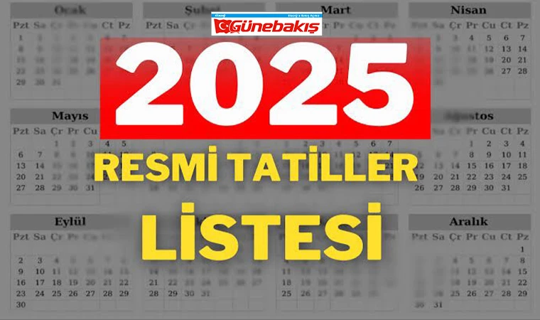 2025’te Resmi Tatil Günleri