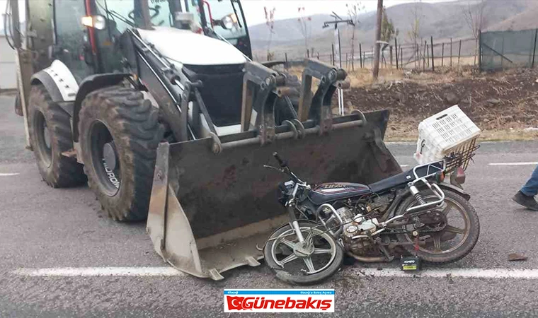 Elazığ’da İş Makinesi İle Motosiklet Çarpıştı: 1 Ölü