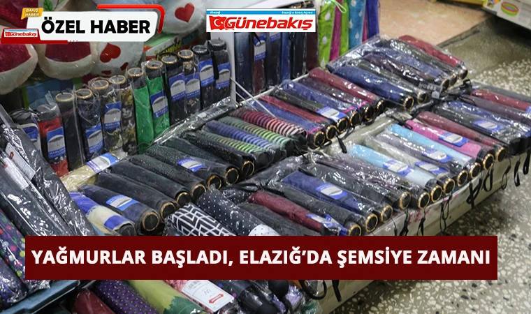 Yağmurlar Başladı, Elazığ’da Şemsiye Zamanı