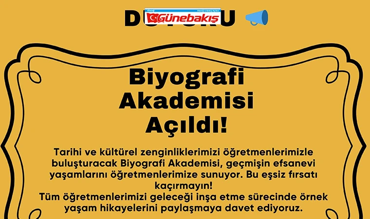 Elazığ’da Biyografi Akademisi Faaliyete Başlıyor