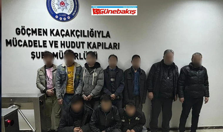 Elazığ’da Göçmen Kaçakçılığı Operasyonu