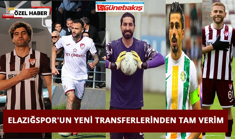 Elazığspor'un Yeni Transferlerinden Tam Verim