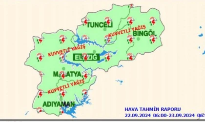 Meteoroloji'den Kuvvetli Yağış Uyarısı