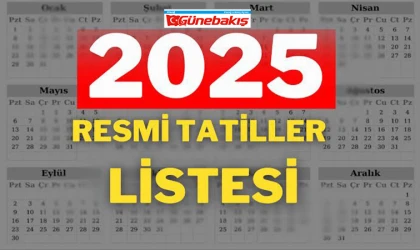 2025’te Resmi Tatil Günleri