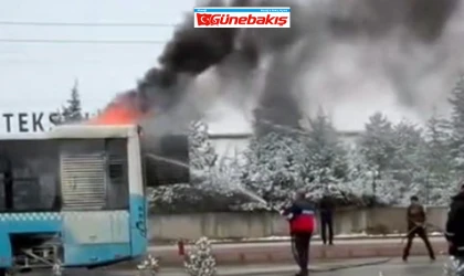 Yurtbaşı Belediye Otobüsü, Seyir Halindeyken Alev Aldı