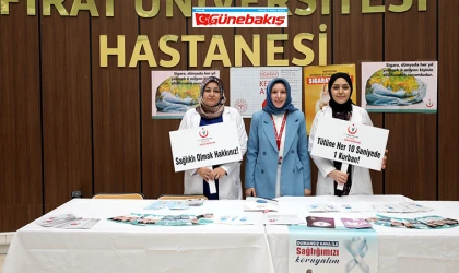 FÜ Hastanesi’nde Sigarayı Bırakma Standı Kuruldu